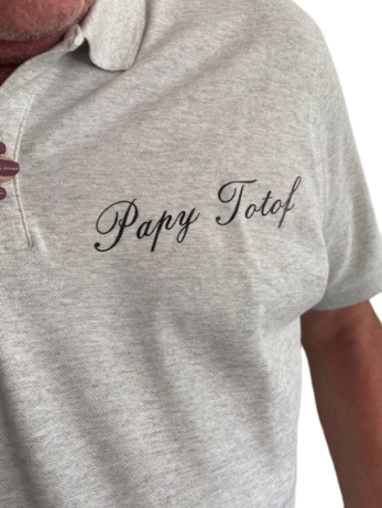 écriture polo papy écriture sur polo pour papy