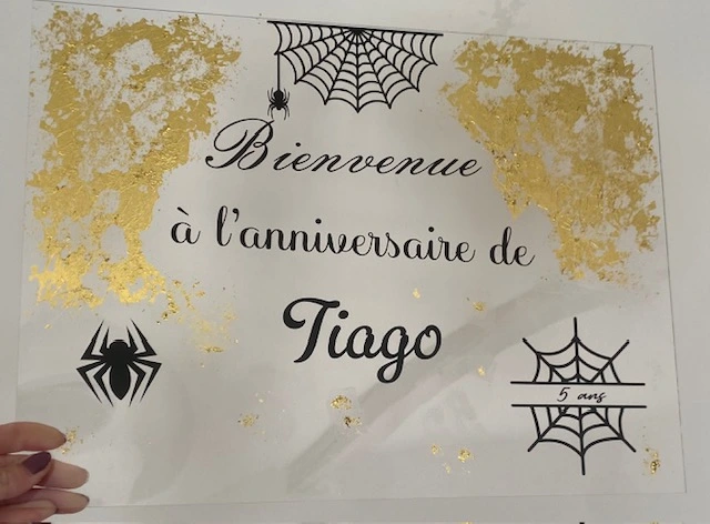 panneau de bienvenue anniversaire